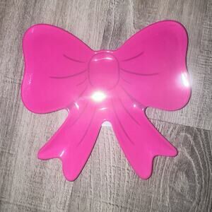 Hobby Lobby The Spring Shop Pink Bow Plate Dish Easter Spring Decor NWT